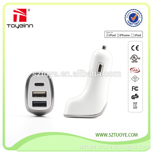 Fatory price 4.8A output quick car charger type c car charger